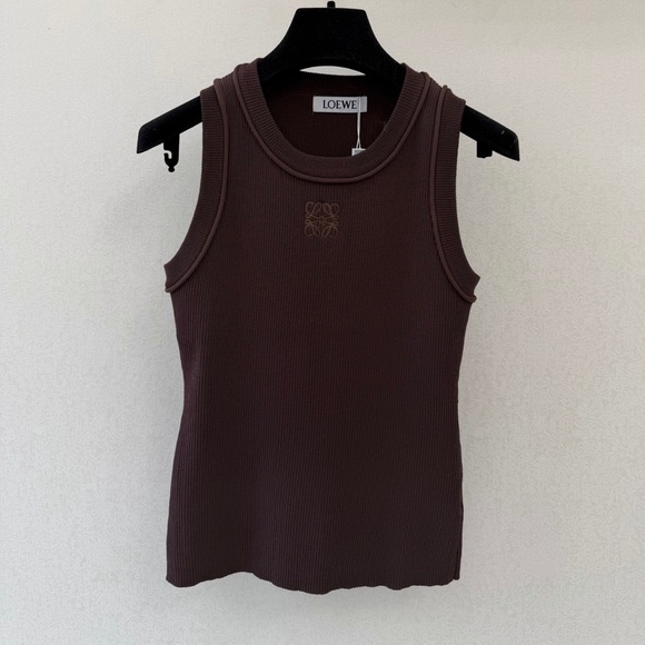 Meet the Posher Tops - Loewe deep red sleeveless vest